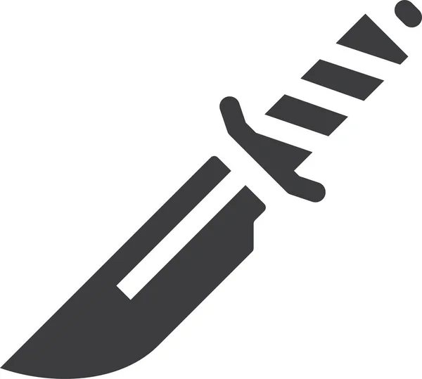 Cuchillo Icono Web Ilustración Vector Simple — Archivo Imágenes Vectoriales