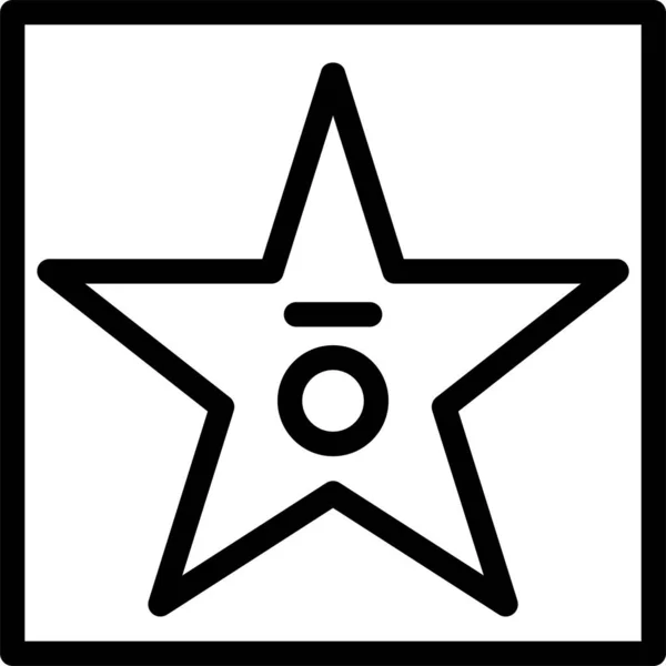 Звезда Веб Иконка Простой Дизайн — стоковый вектор