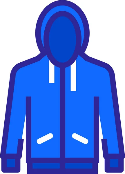 Sudadera Con Capucha Icono Web Vector Ilustración — Archivo Imágenes Vectoriales