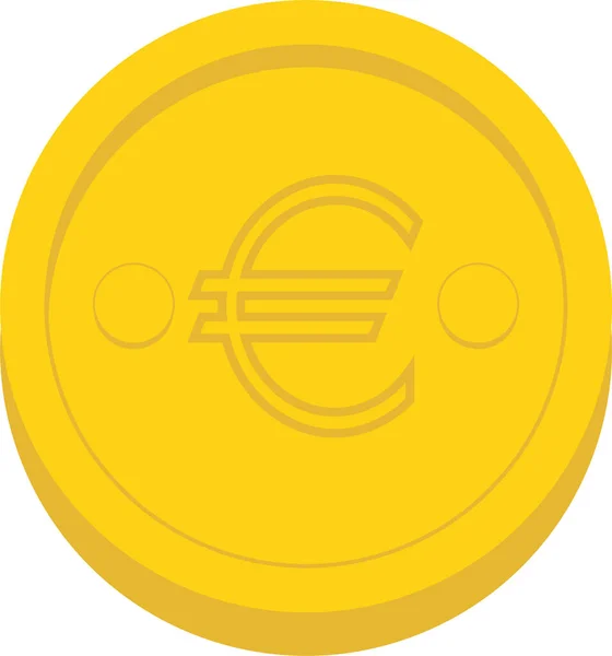 Euro Icono Web Vector Ilustración — Vector de stock