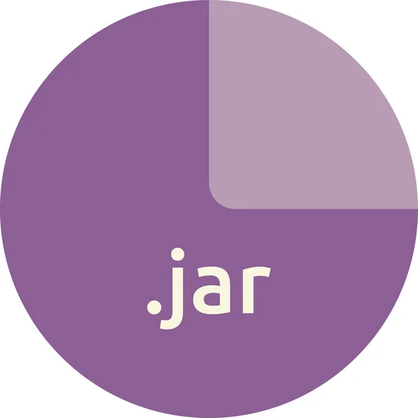 Ilustración Vectorial Del Formato Archivo Jar — Archivo Imágenes Vectoriales