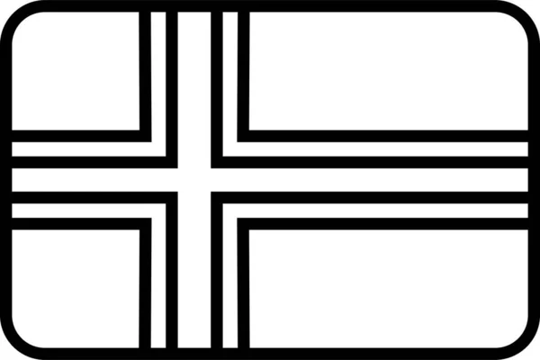 Флаг Норвегии Векторная Иллюстрация — стоковый вектор