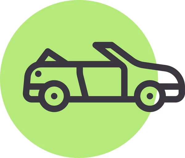 Coche Icono Web Ilustración Simple — Vector de stock