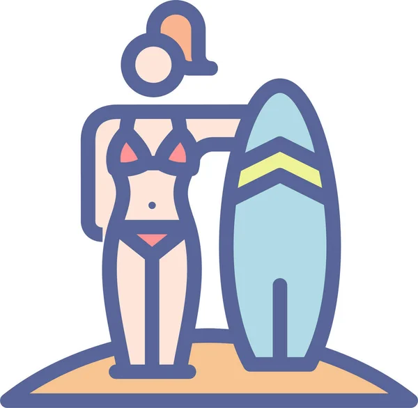 Серфинг Иконка Сайта — стоковый вектор