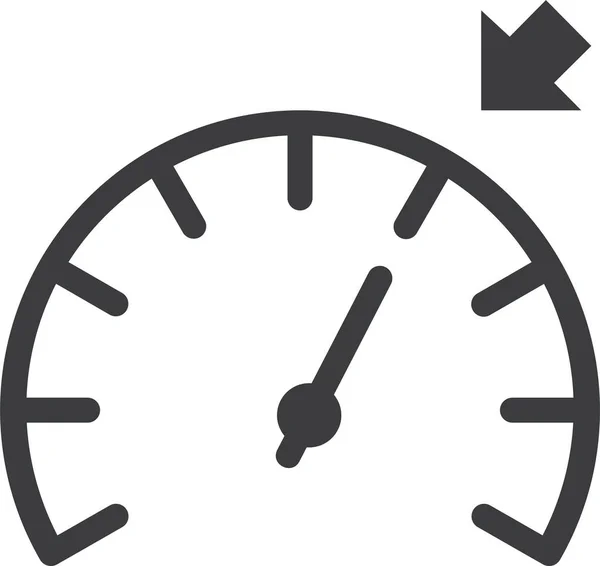 Reloj Icono Vector Ilustración — Archivo Imágenes Vectoriales