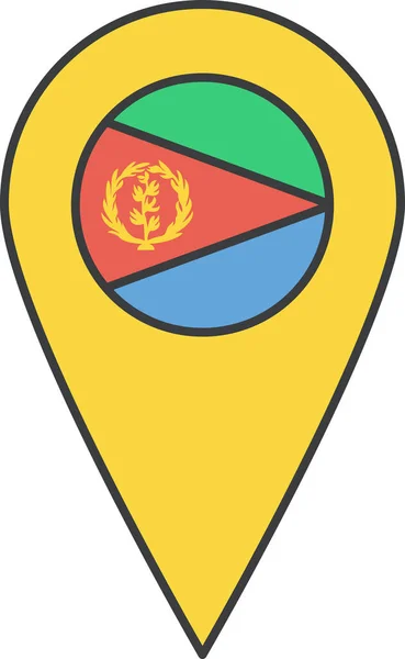 Eritrea Bandeira País Ilustração Vetorial — Vetor de Stock