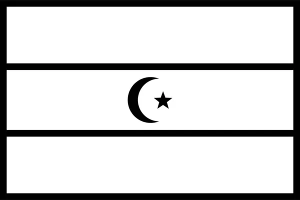 Libya Bandera Del País Ilustración Vectorial — Vector de stock