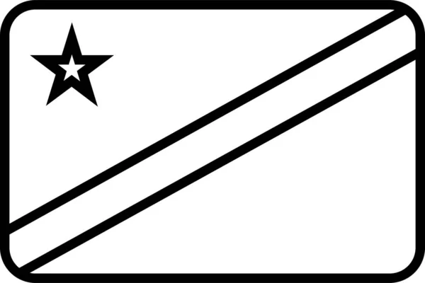 Congo Land Flagga Vektor Illustration — Stock vektor