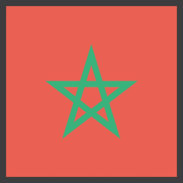 Σημαία Χώρας Morocco Διανυσματική Απεικόνιση — Διανυσματικό Αρχείο