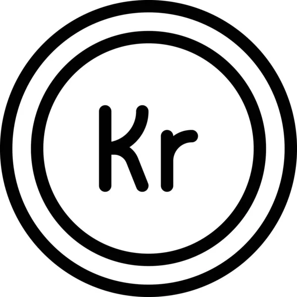 Веб Значок Krone Векторні Ілюстрації — стоковий вектор