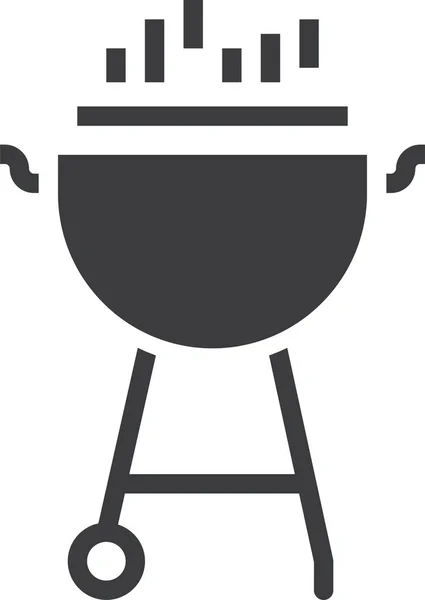 Barbecue Icona Web Semplice Illustrazione — Vettoriale Stock