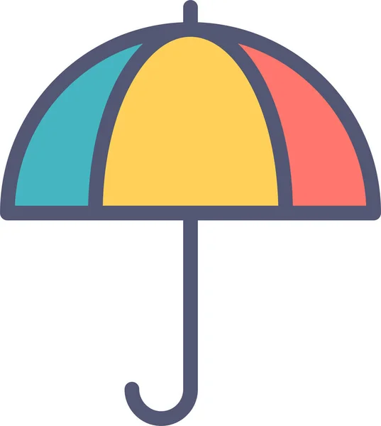 Regenschirm Web Symbol Einfache Illustration — Stockvektor