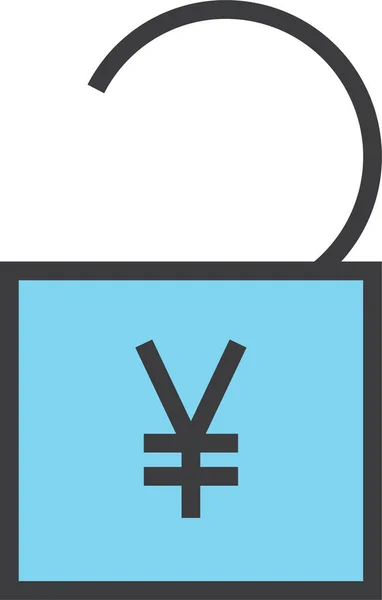 Yen Web Symbol Einfache Illustration — Stockvektor