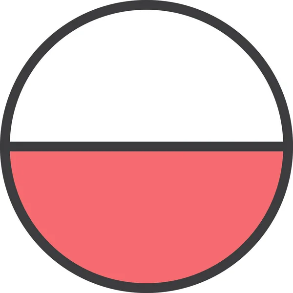 Σημαία Χώρας Poland Διανυσματική Απεικόνιση — Διανυσματικό Αρχείο