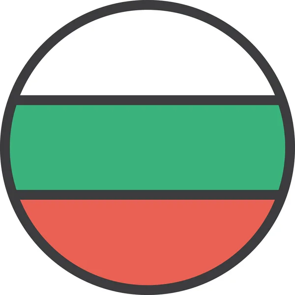 Bulgaarse Vlag Vectorillustratie — Stockvector