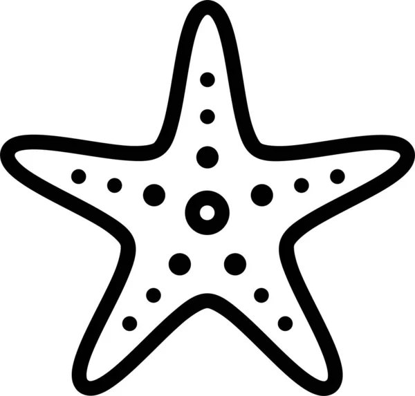 Морская Звезда Иконка Сайта — стоковый вектор