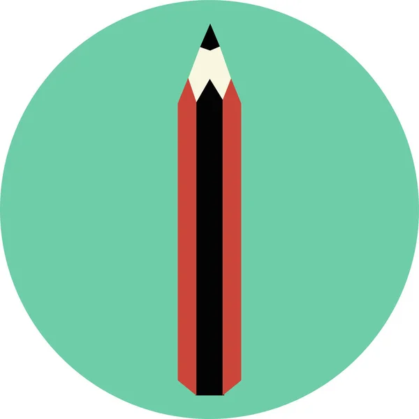 鉛筆のウェブアイコンベクトルイラスト — ストックベクタ