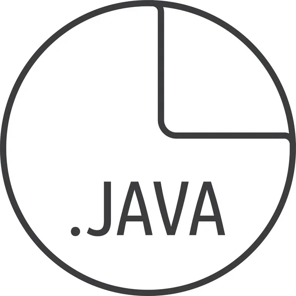 Векторная Иллюстрация Формата Файла Java — стоковый вектор