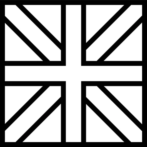 Storbritannien Land Flagga Vektor Illustration — Stock vektor