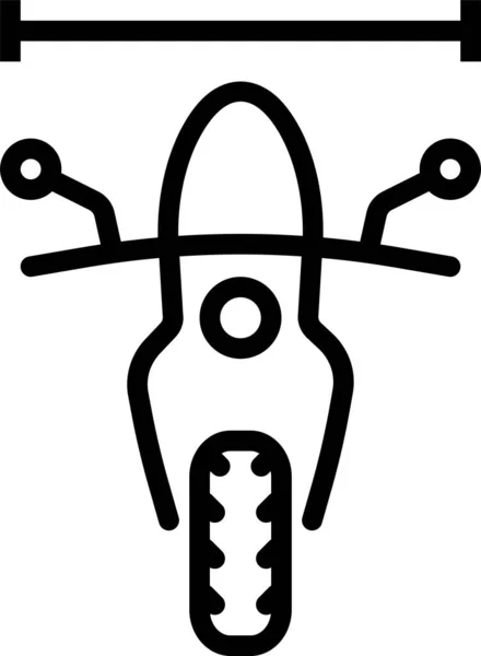 Motocicleta Icono Web Ilustración Simple — Vector de stock