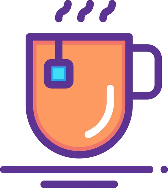 Kaffee Web Symbol Einfache Illustration — Stockvektor