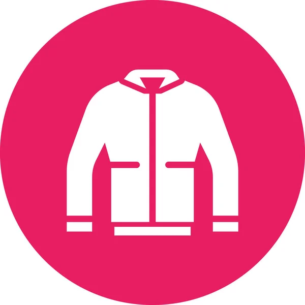 Chaqueta Icono Web Diseño Simple — Archivo Imágenes Vectoriales