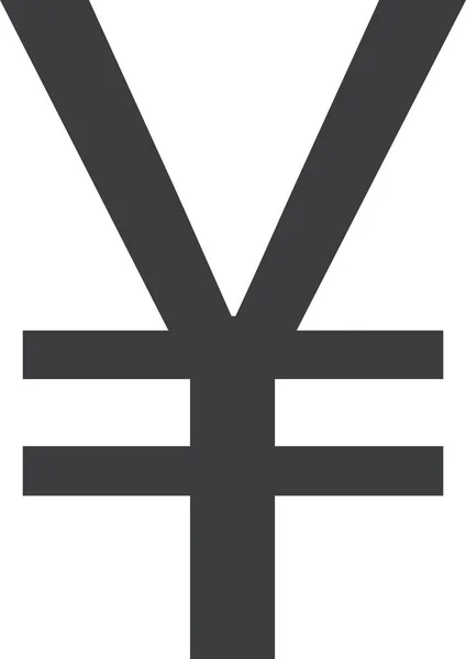 Yuan Geld Web Symbol Einfache Illustration — Stockvektor