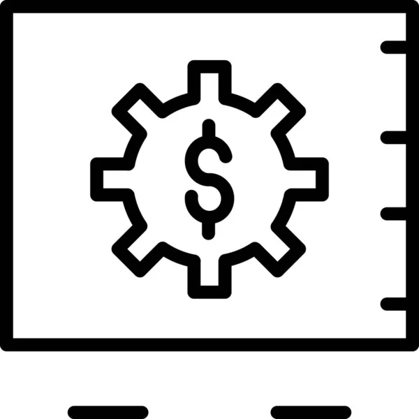 Bitcoin Web Simgesi Basit Tasarım — Stok Vektör