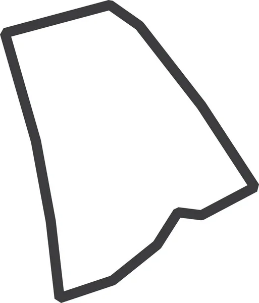 ロードアイランド州地図アイコンベクトルイラスト — ストックベクタ