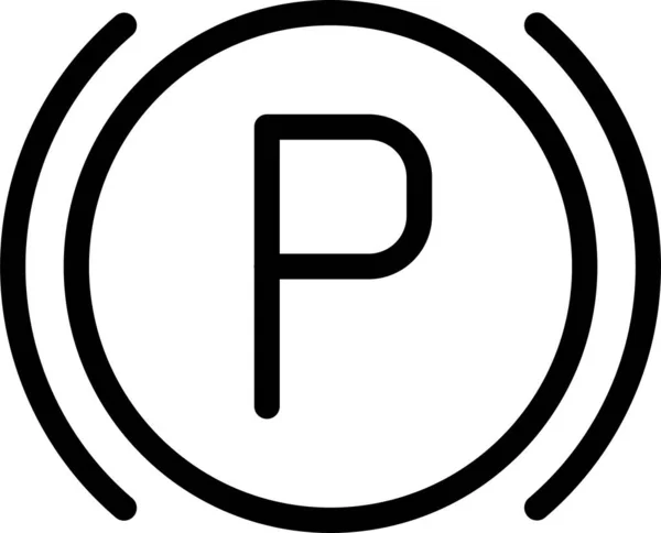 Векторна Ілюстрація Значка Паркування — стоковий вектор