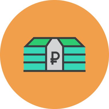 finans ve iş web simgesi, basit vektör illüstrasyonu 