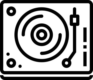 Müzik. Web simgesi basit tasarım