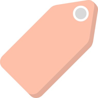 Etiket. Web simgesi basit illüstrasyon 