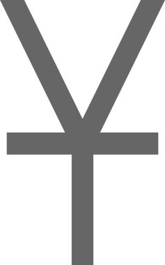 Yuan parası. Web simgesi basit illüstrasyon