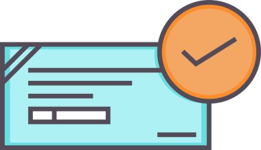 Kontrol listesi. Web simgesi basit illüstrasyon