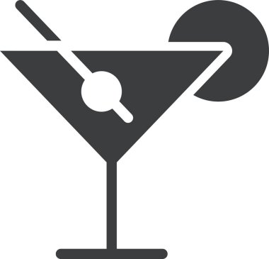 Kokteyl. Web simgesi basit illüstrasyon 