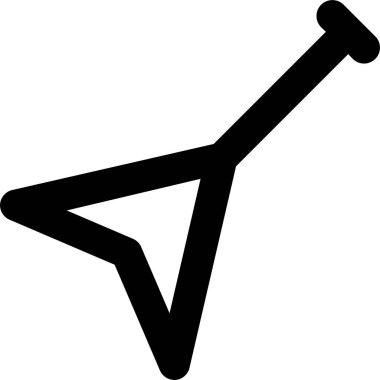 Gitar. Web simgesi basit illüstrasyon