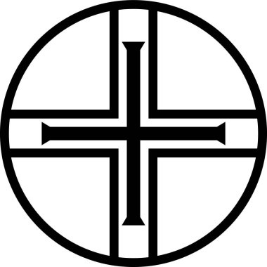 Guernsey ülke bayrağı, vektör illüstrasyonu 