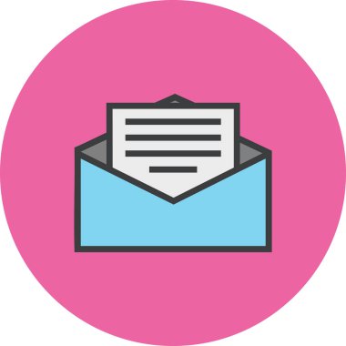 zarf simgesi vektör illüstrasyonu