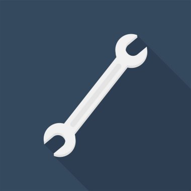 İngiliz anahtarı simgesi. vektör illüstrasyonu