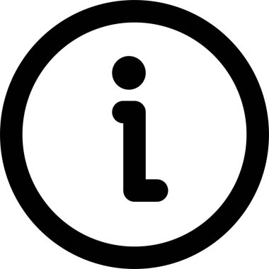 Bilgi. Web simgesi basit illüstrasyon