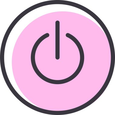 Güç. Web simgesi vektör illüstrasyonu