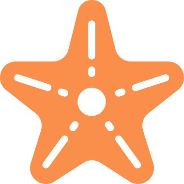 denizyıldızı. Web simgesi basit illüstrasyon