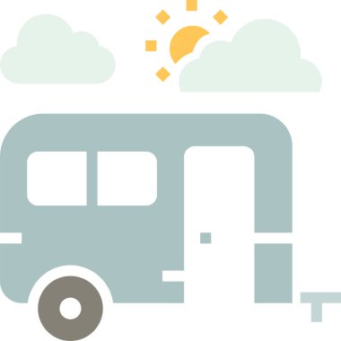 Otobüs. Web simgesi basit illüstrasyon