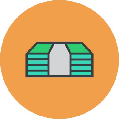 finans ve iş web simgesi, basit vektör illüstrasyonu 