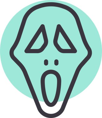 Yüz. Web simgesi basit illüstrasyon