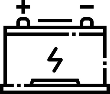 Pil simgesinin vektör illüstrasyonu