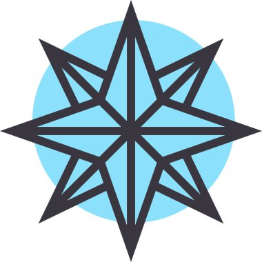 yıldız web simgesi basit tasarım 