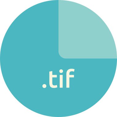 tif dosya biçiminin vektör illüstrasyonu