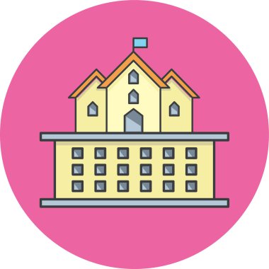 Modern yapı simgesinin vektör illüstrasyonu